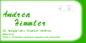 andrea himmler business card